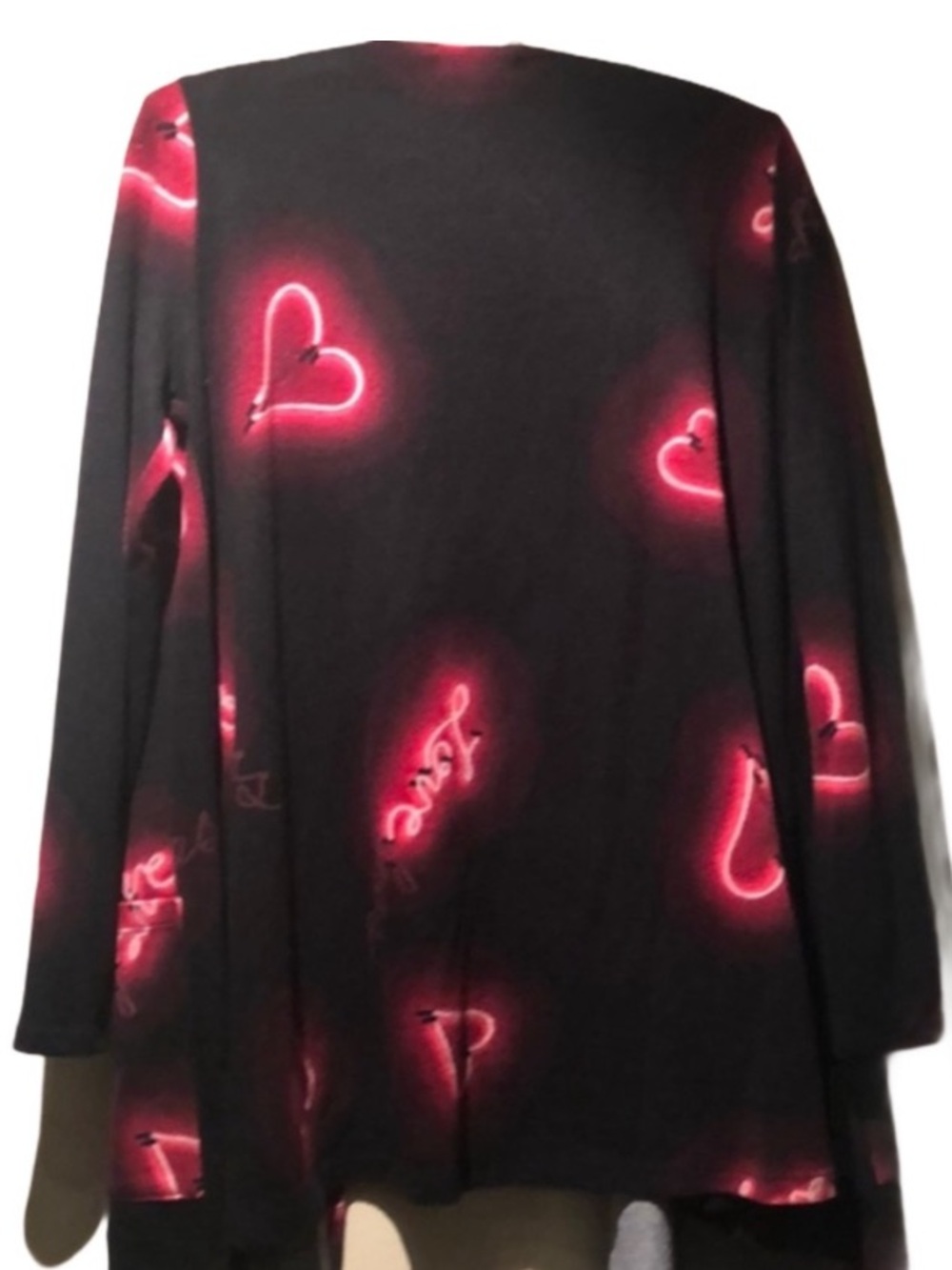 Lularoe Caroline Love Less Black Cardigan: Sz. S